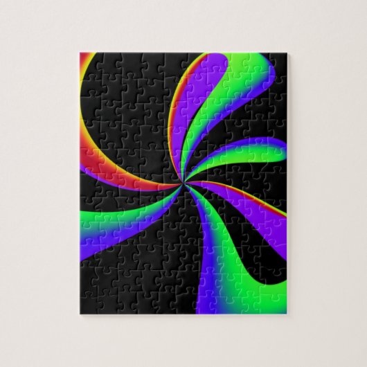Rainbow Ribbon Swirl Puzzle (Vertikal)