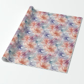 Rainbow Ribbons auf Weiß Geschenkpapier (Ungerollt)