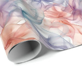 Rainbow Ribbons auf Weiß Geschenkpapier (Rolleneckpunkt)