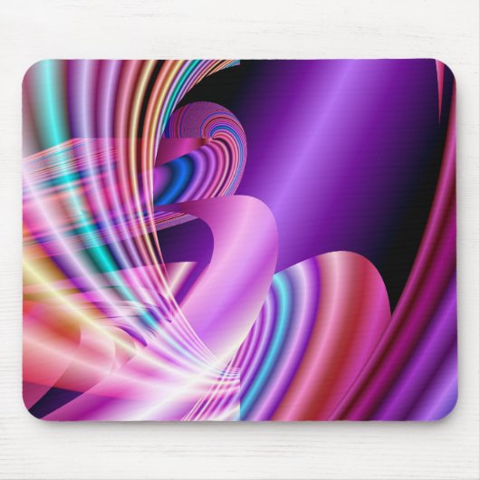 Rainbow Ride Fraktal Mousepad (Vorne)