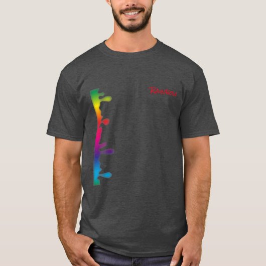 Rainbow-Riegel-T-Shirt T-Shirt (Vorderseite)
