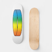 Rainbow Ring Skatedeck Skateboard (Vorderseite)