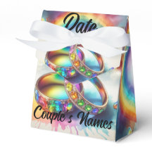 Rainbow Rings Gay Lesbian Gastgeschenke Hochzeiten
