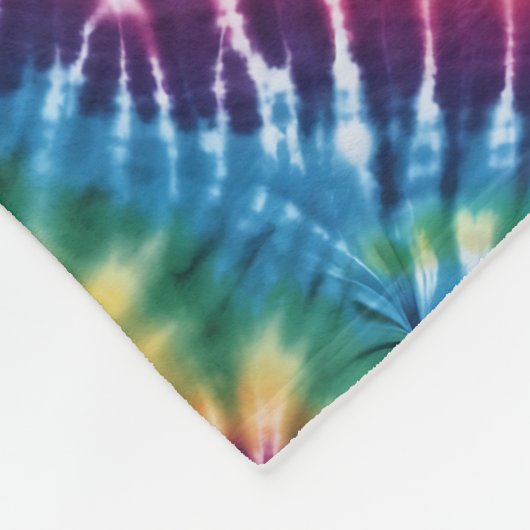 Rainbow Ripple Krawatte Dye Fleece Blanket (Ecke)