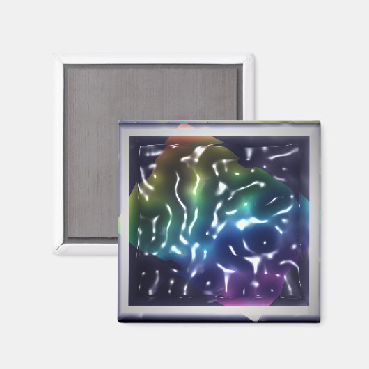 Rainbow Ripple's Acid Liquid Post-it Note Magnet (Vorderseite/Rückseite)