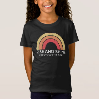 Rainbow Rise und Shine und geben Gott den Ruhm T-Shirt