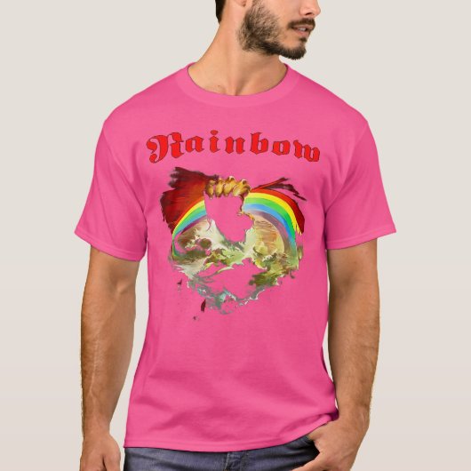 Rainbow Rising Ritchie Blackmore Rock T-Shirt (Vorderseite)