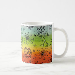 Rainbow River Blume Kaffeeproduktion Tasse