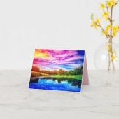 RAINBOW RIVER GREETCARD KARTE (Gelbe Blume)