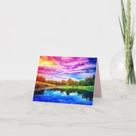 RAINBOW RIVER KLEINE GREETKARTE KARTE