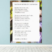 Rainbow River on Rocks Gedicht by Pamela Storch Leinwanddruck (Insitu (Holzboden))