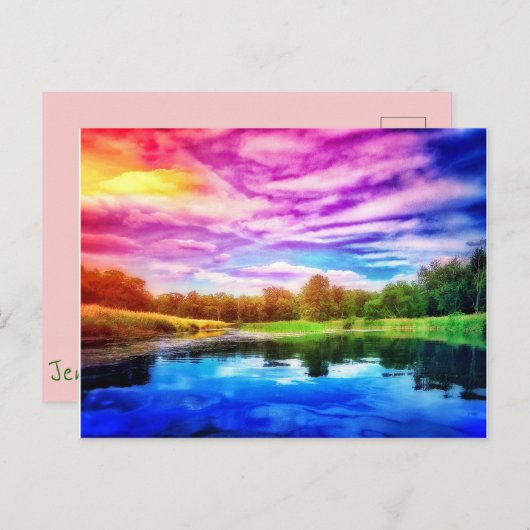 RAINBOW RIVER POSTCARD POSTKARTE (Vorne/Hinten)