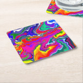 Rainbow River Rechteckiger Pappuntersetzer (angewinkelt)