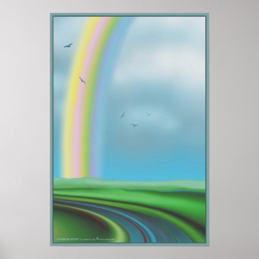 " RAINBOW RIVER " von Robert Singletary Poster (Vorne)