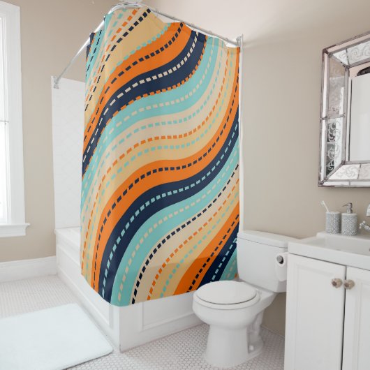 Rainbow Road Duschvorhang (Beispiel)