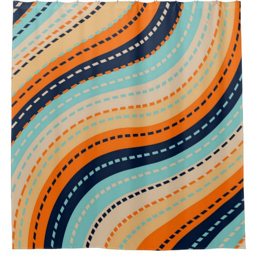 Rainbow Road Duschvorhang (Vorderseite)