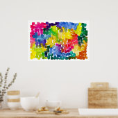 Rainbow Road Poster (Küche)
