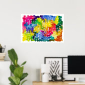 Rainbow Road Poster (Heimbüro)