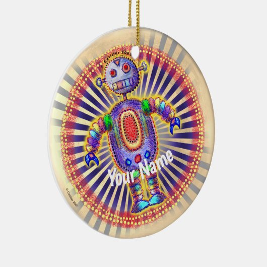 Rainbow Robot-Ornament Keramik Ornament (Rechts)