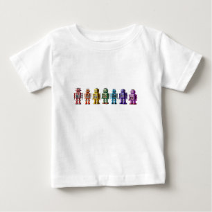 Rainbow Roboter Baby T-shirt