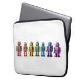 Rainbow Roboter Laptopschutzhülle (Vorderseite Links)