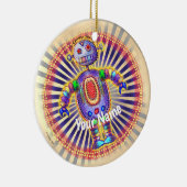 Rainbow-Roboter-Schmuck Keramik Ornament (Rechts)