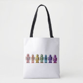Rainbow Roboter Tasche (Vorderseite)