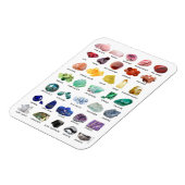 Rainbow Rock Crystal Collection Gemstone Magnet (Linke Seite)