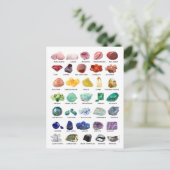 Rainbow Rock Crystal Collection Gemstone Postcard Postkarte (Stehend Vorderseite)