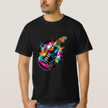 Rainbow Rock Explosion Vibraning Guitar Fist
