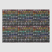 Rainbow Rocks Crystal Collection Chart Seidenpapier (Vorderseite)