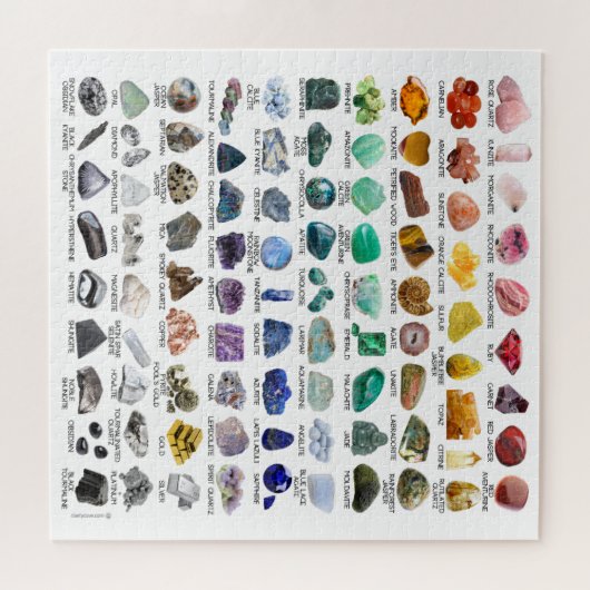 Rainbow Rocks Crystal Collection Gemstone Puzzle (Horizontal)