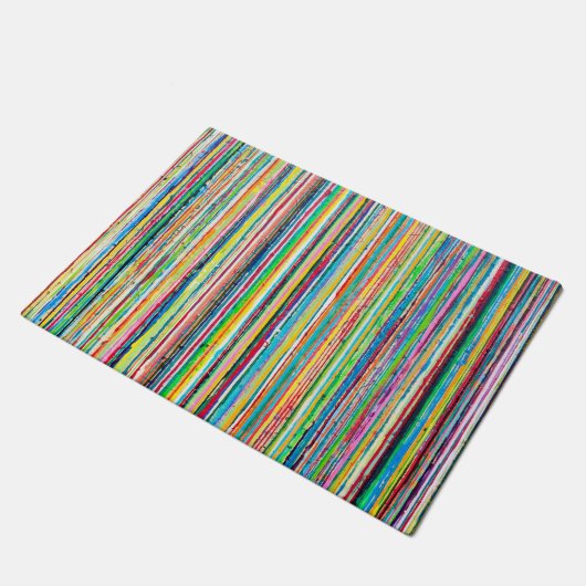 Rainbow Roll Doormat Fußmatte (Schrägansicht)