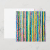 Rainbow Roll Flachkarte Einladung (Vorne/Hinten)
