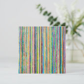 Rainbow Roll Flachkarte Einladung (Stehend Vorderseite)
