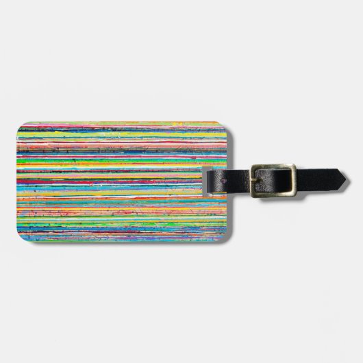 Rainbow Roll Luggage Tag Gepäckanhänger (Vorderseite horizontal)