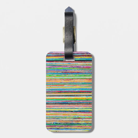 Rainbow Roll Luggage Tag Gepäckanhänger (Rückseite vertikal)