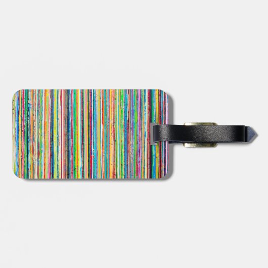 Rainbow Roll Luggage Tag Gepäckanhänger (Rückseite horizontal)