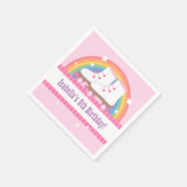 Rainbow Roller Skaten Birthday Party Supplies Serviette (Ecke)