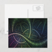 Rainbow Roots Fraktal Postkarte (Vorne/Hinten)
