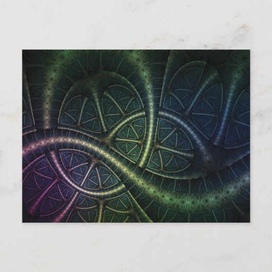 Rainbow Roots Fraktal Postkarte (Vorderseite)