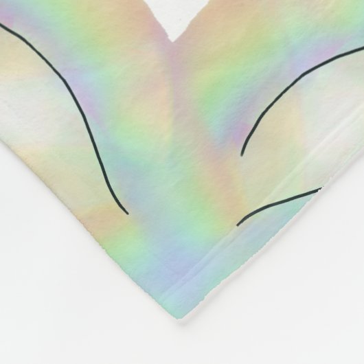 Rainbow Rope 3D Fleecedecke (Ecke)