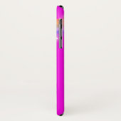 Rainbow Rosa Mädchenname iPhone Case (Hinten/Links)