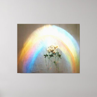 Rainbow-Rose aus Heaven By Lindsey Rose Putnam Leinwanddruck