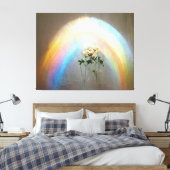 Rainbow-Rose aus Heaven By Lindsey Rose Putnam Leinwanddruck (Insitu (Schlafzimmer))