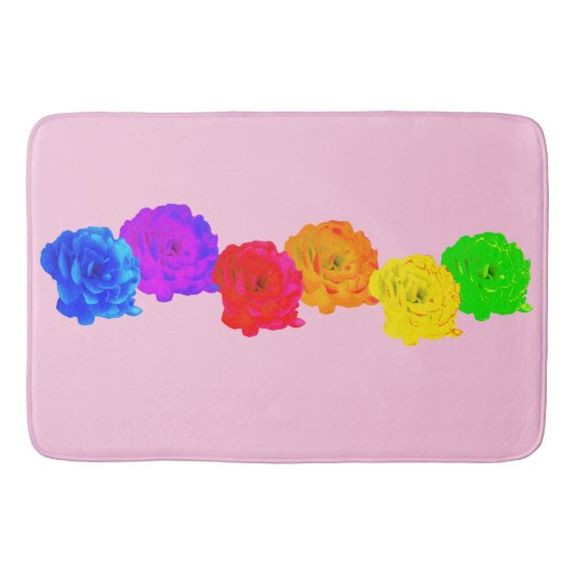 Rainbow-Rose Badematte (Vorderseite)