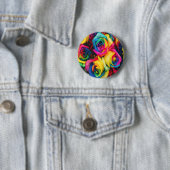 Rainbow Rose Bouquet Button (Beispiel)