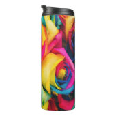 Rainbow Rose Bouquet Thermosbecher (Nach rechts gedreht)