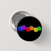 Rainbow-Rose Button (Vorne & Hinten)