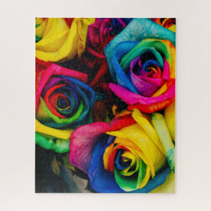 Rainbow Rose Challenge Puzzle 16" x 20"